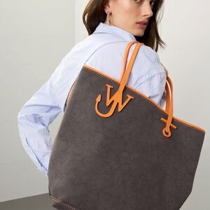 JW ANDERSON Gray and Orange Tote Bag